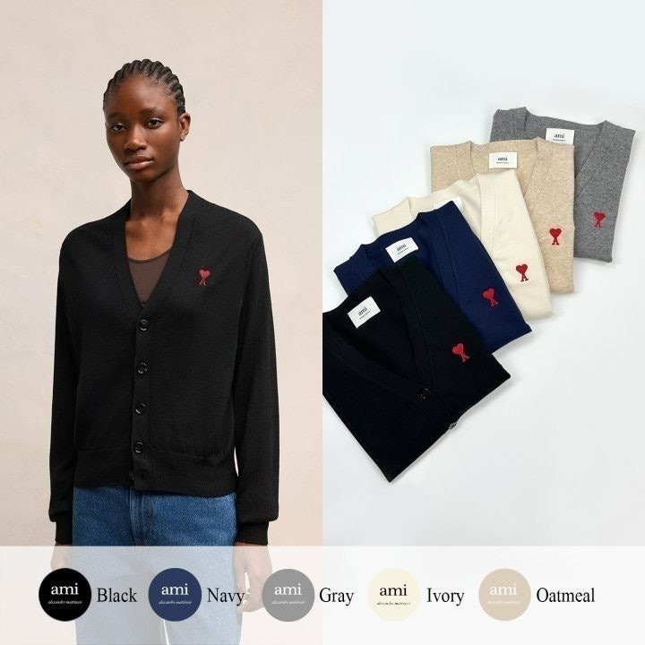 💕 아* 드 꾀흐 엠브로이더리 니트 가디건 (여성)