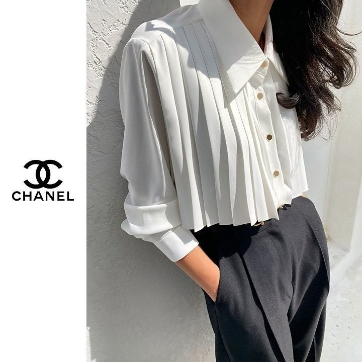 💕 샤* 플리츠 셔츠 블라우스