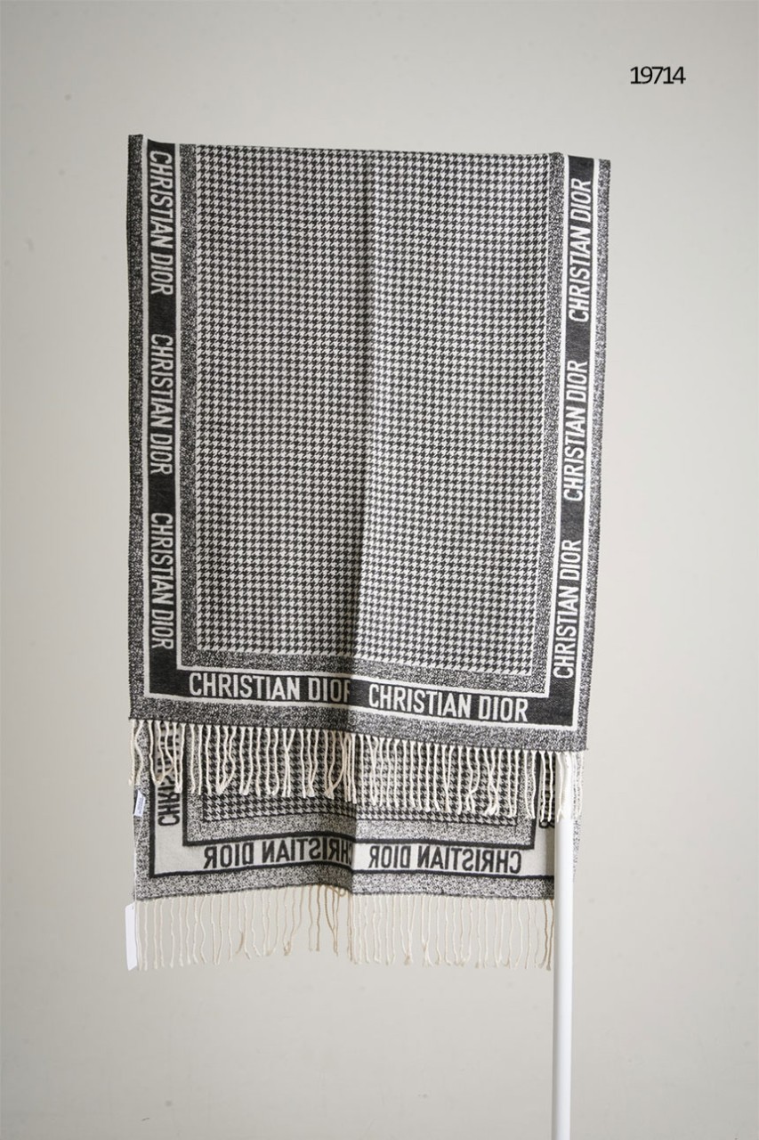 🔆 [DIOR] 크리스찬디올 하운드투스 체크 울 머플러 🔆