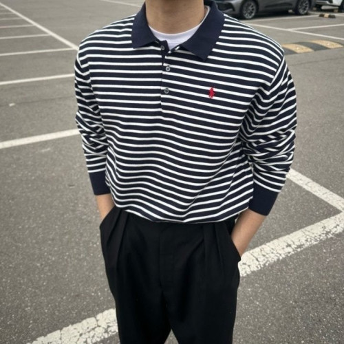 💕 폴* 랄프로렌 단가라 카라 긴팔니트