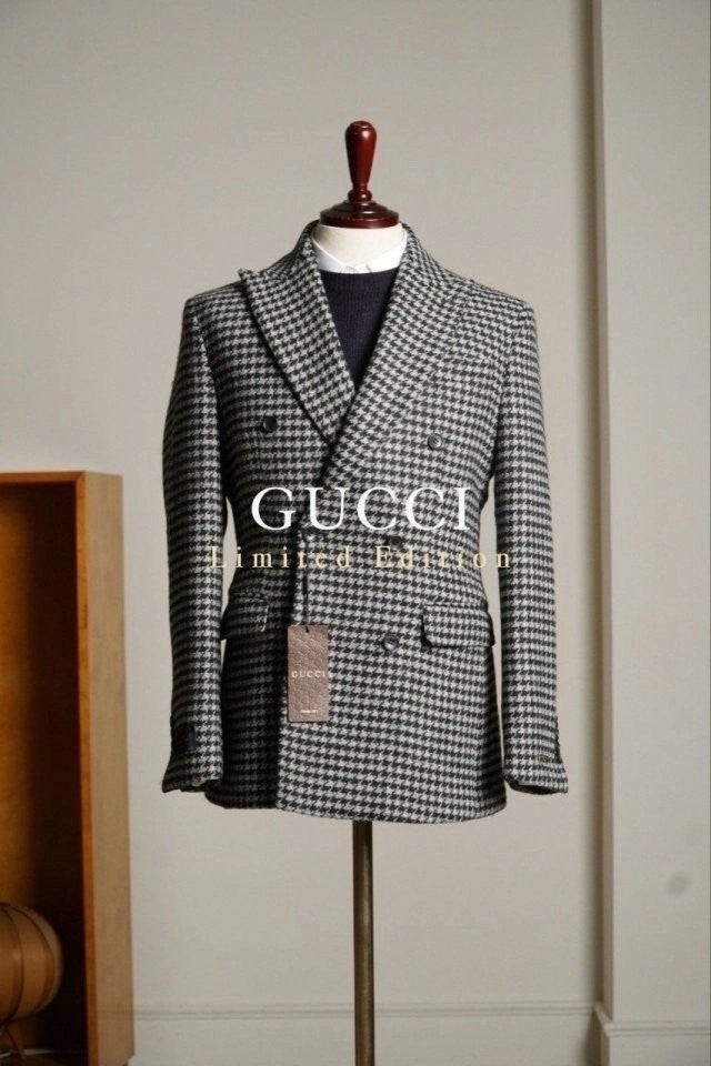 💕 구* 프리미엄 하운드투스 울100% 더블자켓