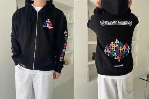 💕 크* 멀티 컬러 크로스 후드집업