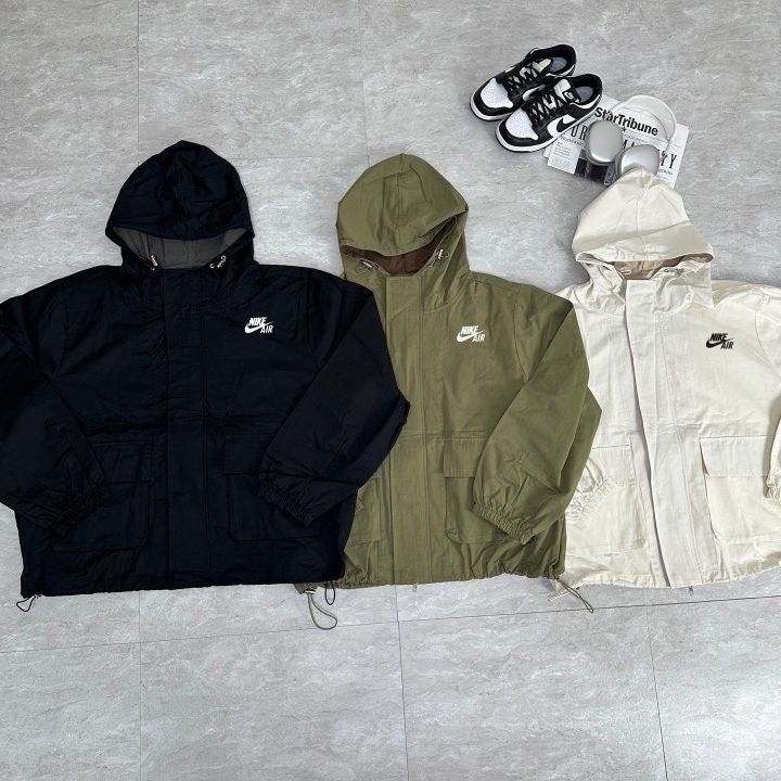 나이키 포켓 배색 후드 자켓