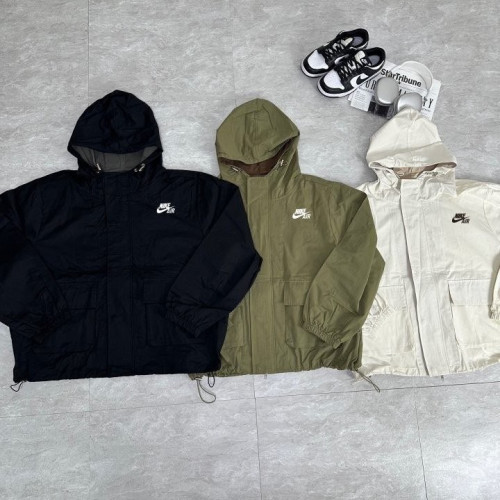 나이키 포켓 배색 후드 자켓