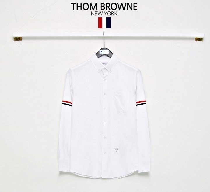 톰브라운 암밴드 옥스포드 셔츠