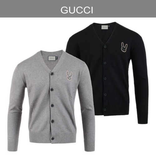 구찌 레빗 자수 울 가디건