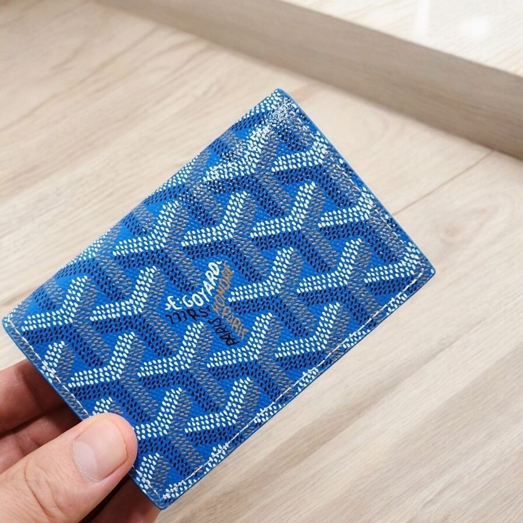 고야드 10 카드 명함 지갑 네이비