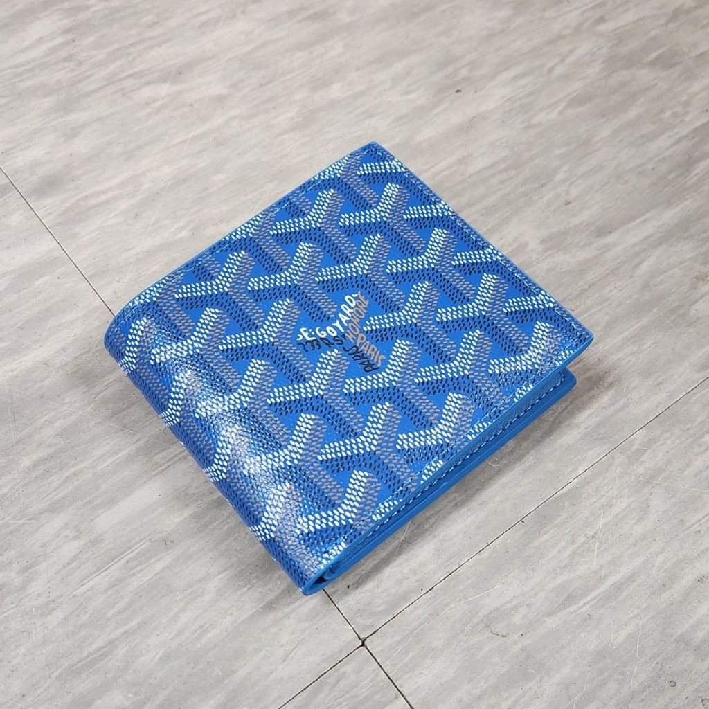 고야드 71 빅투와르 반지갑 블루