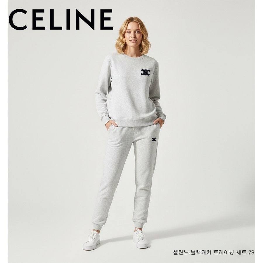 💕 셀** 블랙 자수패치 트레이닝 세트 79