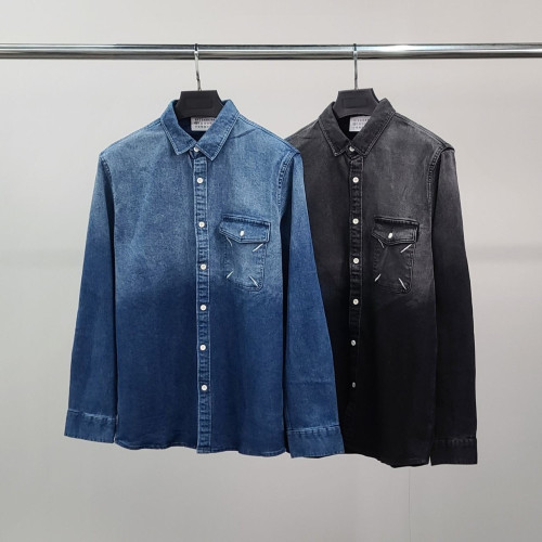 💕 메* 마르지엘라 포켓자수 데님 셔츠