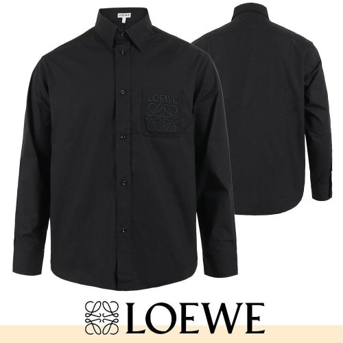 💕 로** 아나그램 자수 세미 오버 셔츠 ☆봄 신상☆