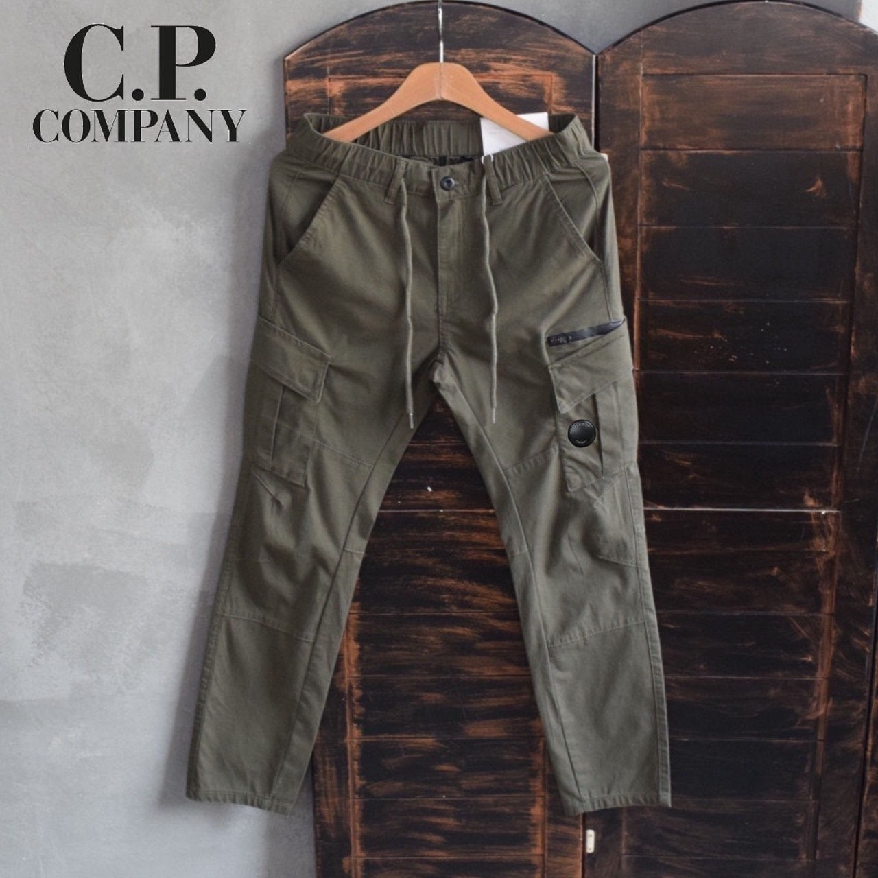 💕 C* 컴퍼니 언발 카고 포켓 슬림 면바지