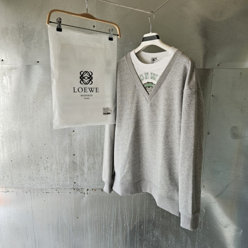 💕 로** 브이넥 트롱프뢰유 스웨이트셔츠