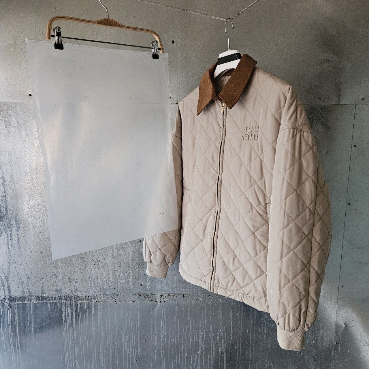 💕 미*** 테크니컬 패브릭 블루종 자켓