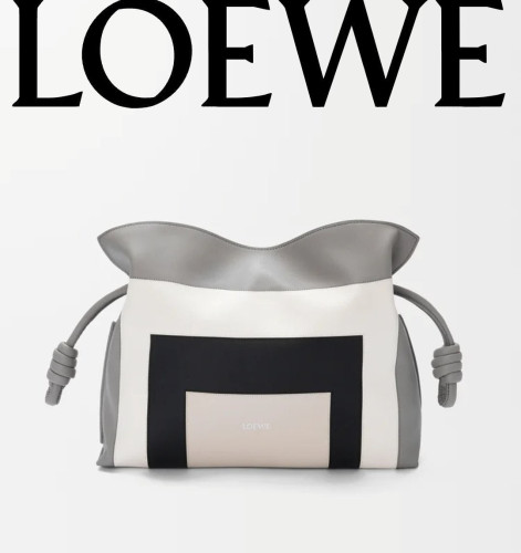 💕 로** 고급 여성 나파 카프스킨 미디엄 플라멘코 클러치백 그레이/라이트고스트 A411FC