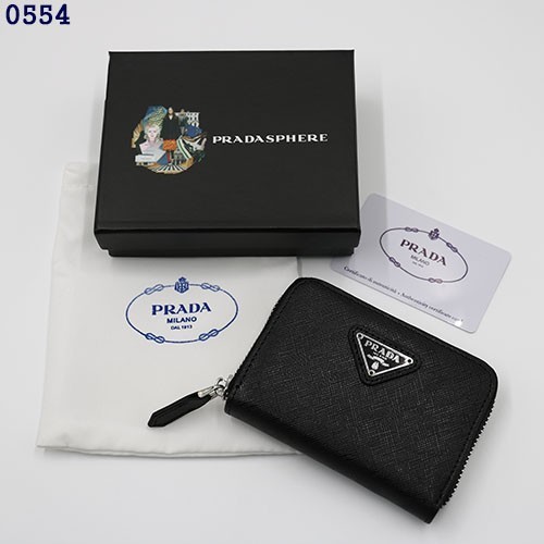👹프라다 사피아노 삼각로고 레더 동전지갑👹