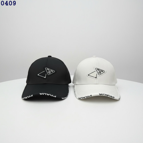 👹프라다 더블 삼각로고 볼캡 모자👹