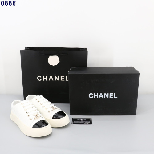 👹샤넬 CC로고 펜던트 레더 퀼팅 스니커즈👹