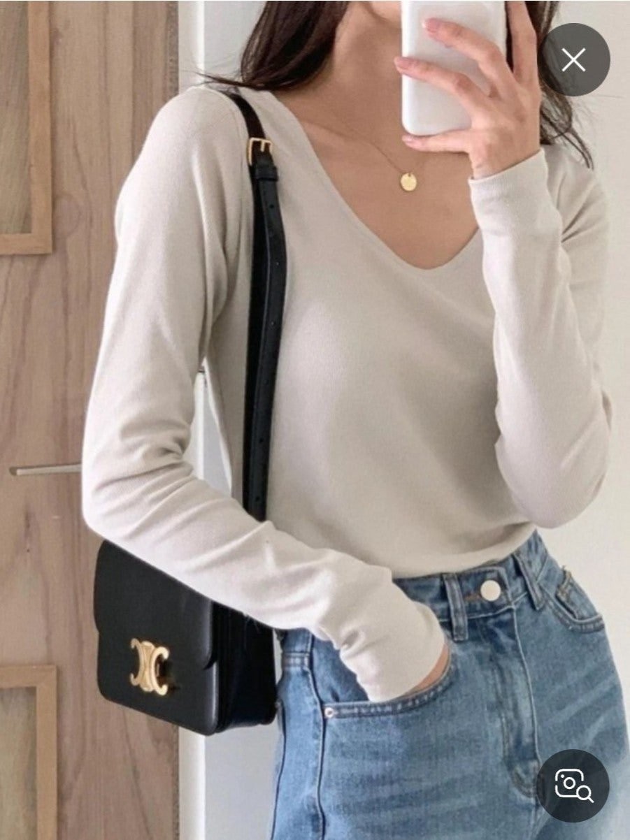 #셀린느 클래식 트리옹프 샤이니 카프스킨 숄더백