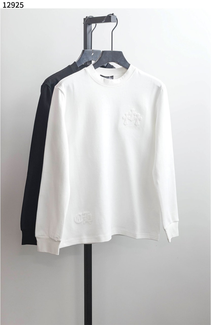 #크롬하츠 [Chrome Hearts] 홀스슈 자수 로고 패치 크루넥 맨투맨  신상입고💢 #상의 #티셔츠 #12925