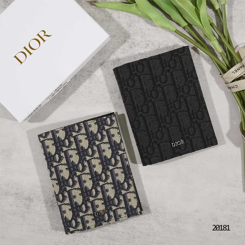 🔆 [DIOR] 디올 버티컬 오블리크 자카드 2단 카드 여권 지갑🔆