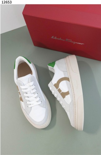 #페라가모 [Ferragamo] Ferragamo Gancini-Patch Calfskin Sneakers 신상입고💢 #신발 #12653