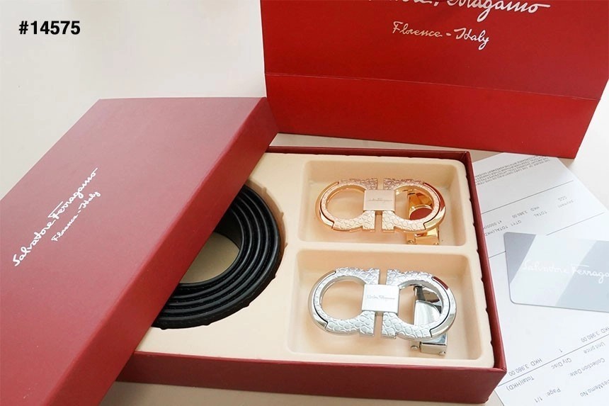 🔆 [ferragamo] 살바토레 페레가모 간치니 투버클 벨트 #3 (컷팅식) 🔆