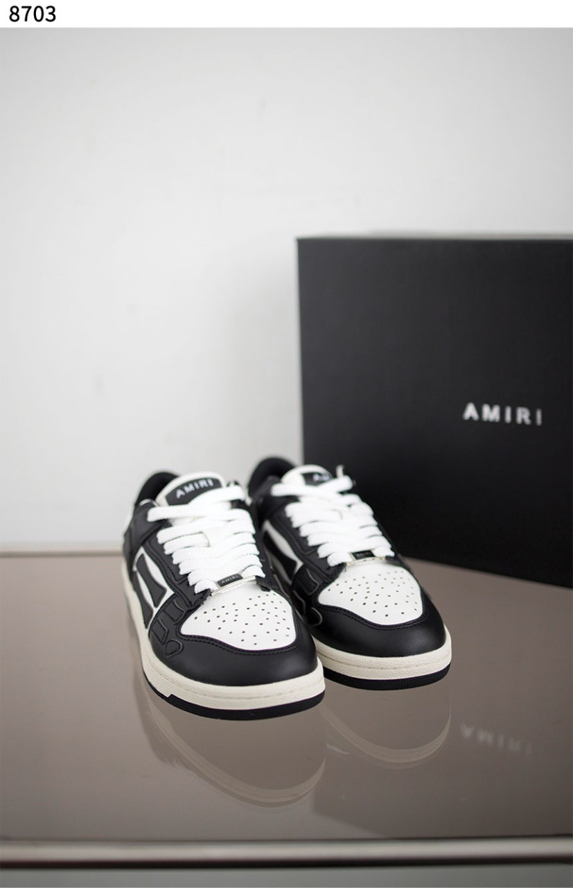 #아미리 [AMIRI] 아미리 레더 배색 스니커즈 신상입고💢 #신발 #8703