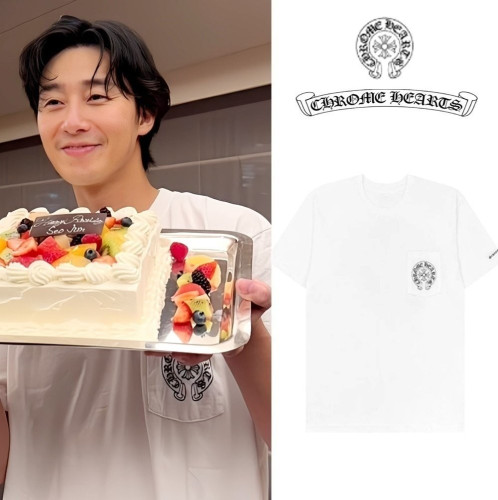 ⚪️▫️ C*rome He*rts G.D (pocket) T-SHIRT ▫️⚪️