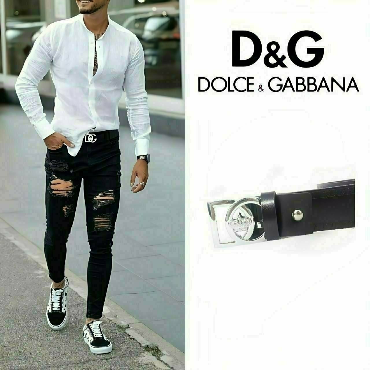 🔲🔲25s 돌♡엔가바나 실버장식 벨트🔲🔲