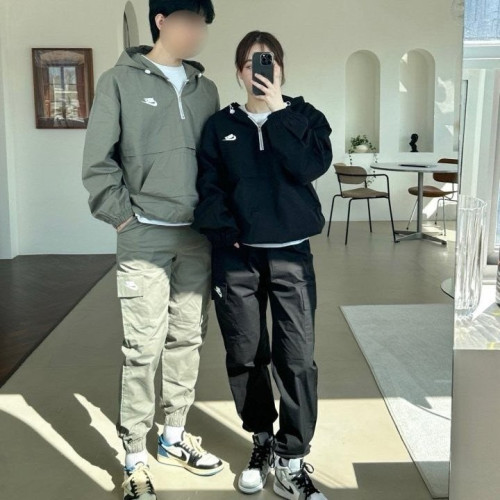 NK 코튼아노락후드 카고조거 세트