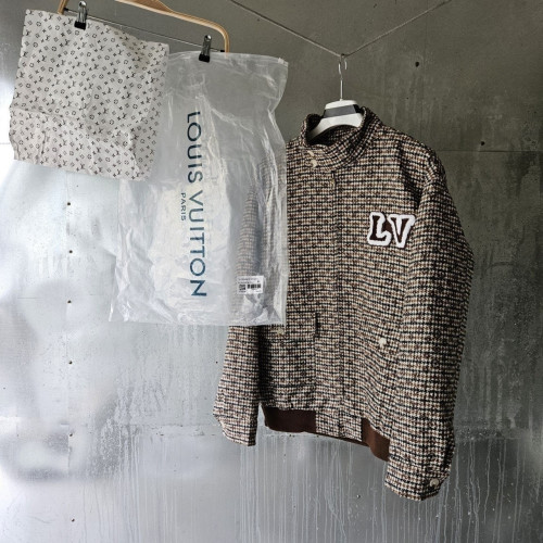 💕 루* 모노그램 울 해링턴 블루종