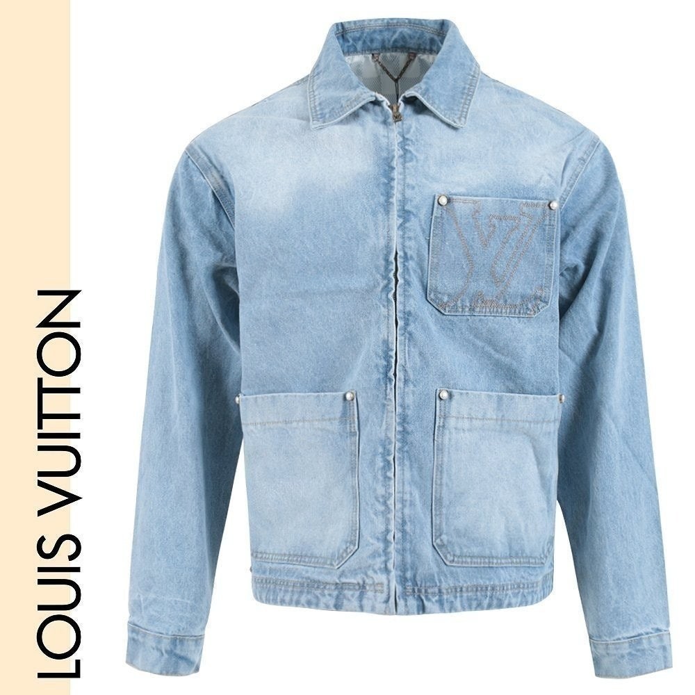 💕 루* 자수 로고 지퍼 청자켓