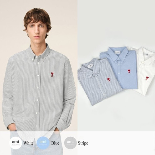 💕 아* 드 꾀흐 체인 자수 옥스포드 셔츠