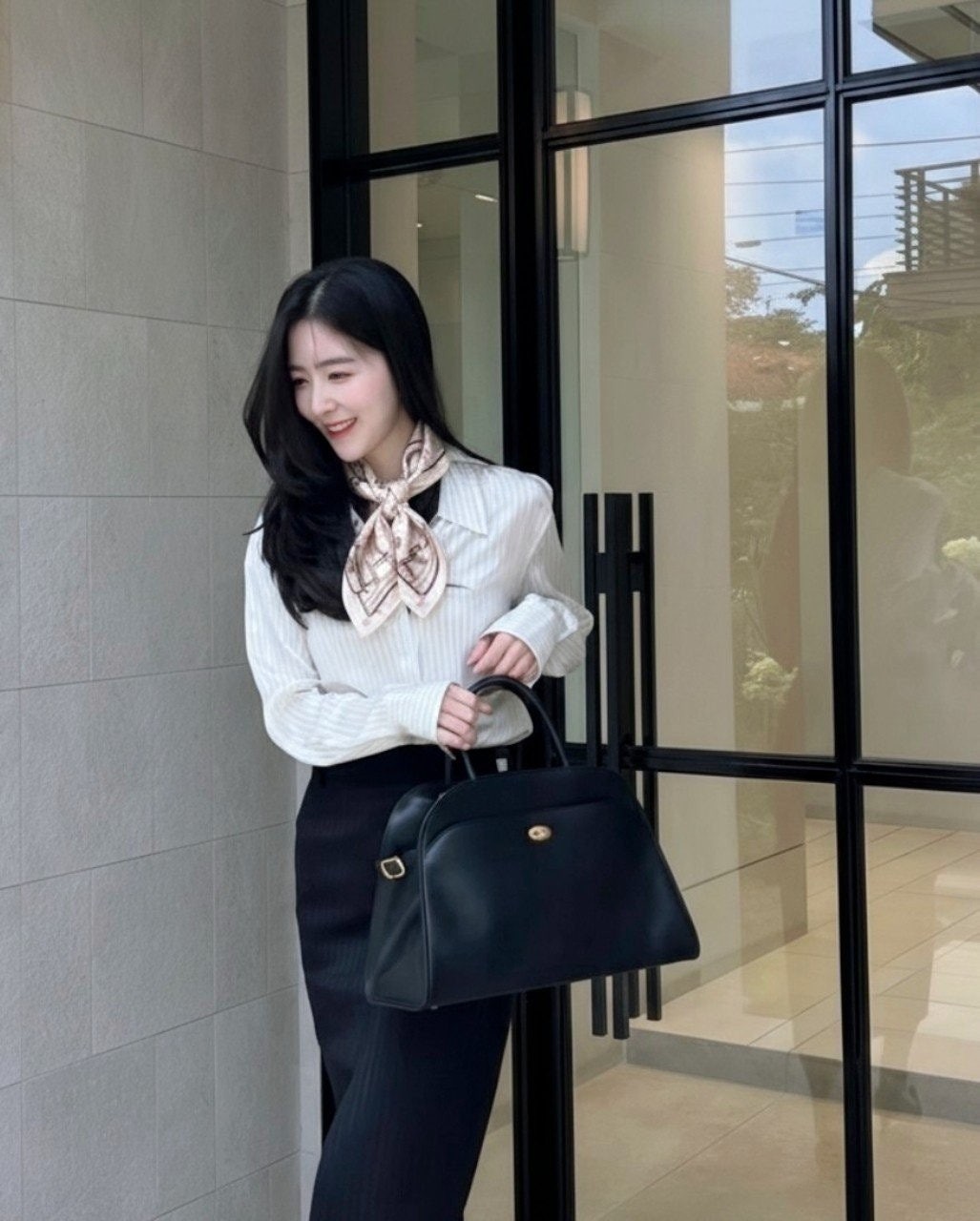 💕 루* 실크 모노그램 방도