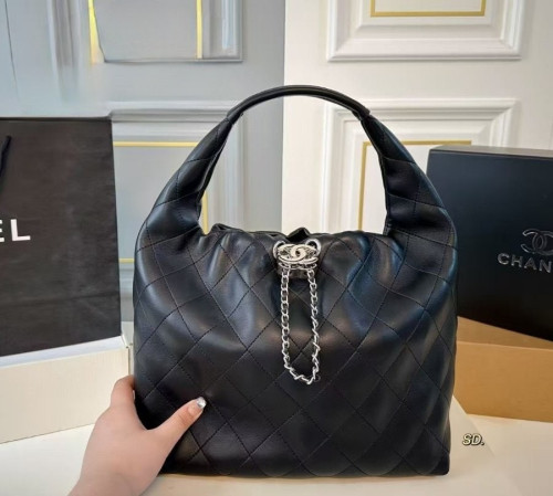 💕 샤* 26C 미니 호보백 카프스킨 실버 메탈 블랙 ❤풀박스❤️