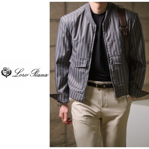 💕 로* 피아나 스트라이프 블루종