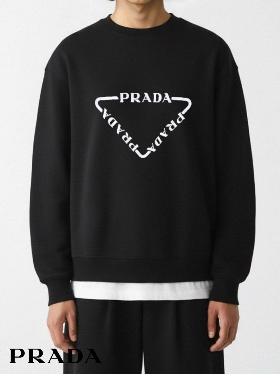 💕 프** 트라이앵글 로고 맨투맨