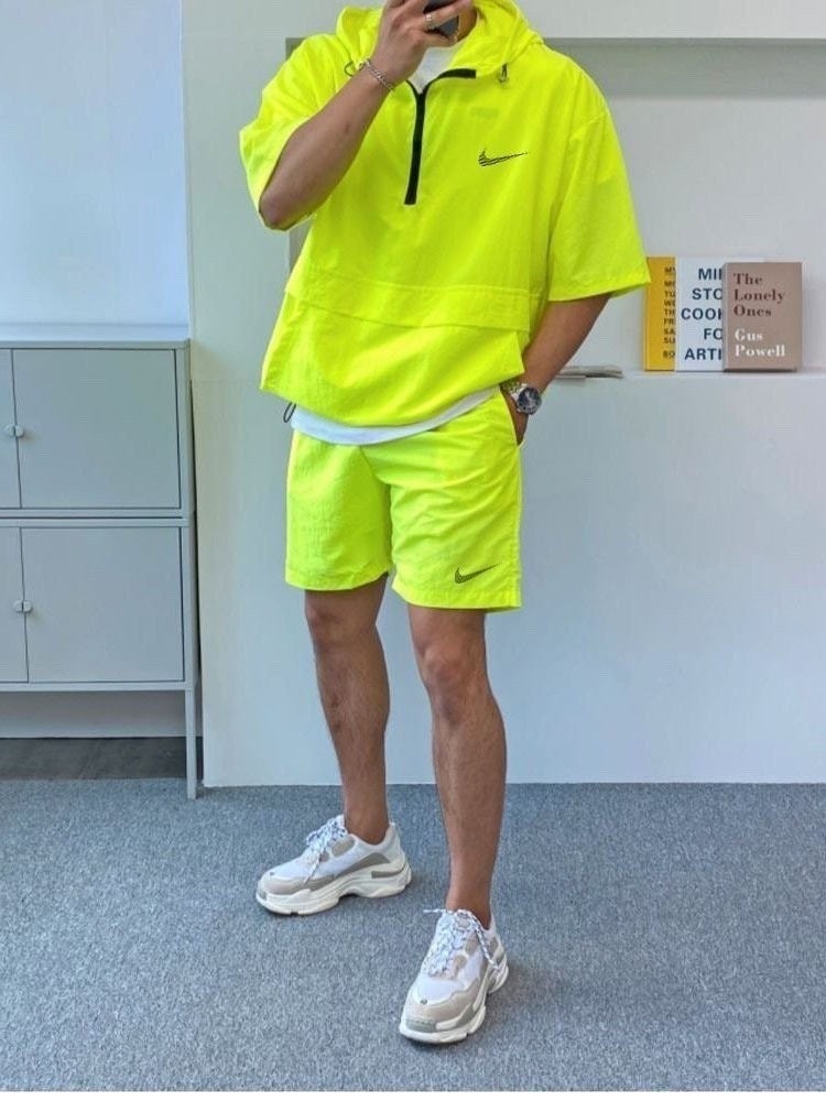 💕 나** 물결로고 후드아노락세트