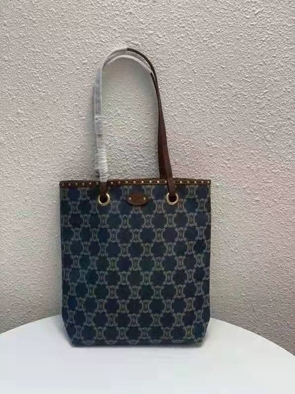 셀린 데님 토트백