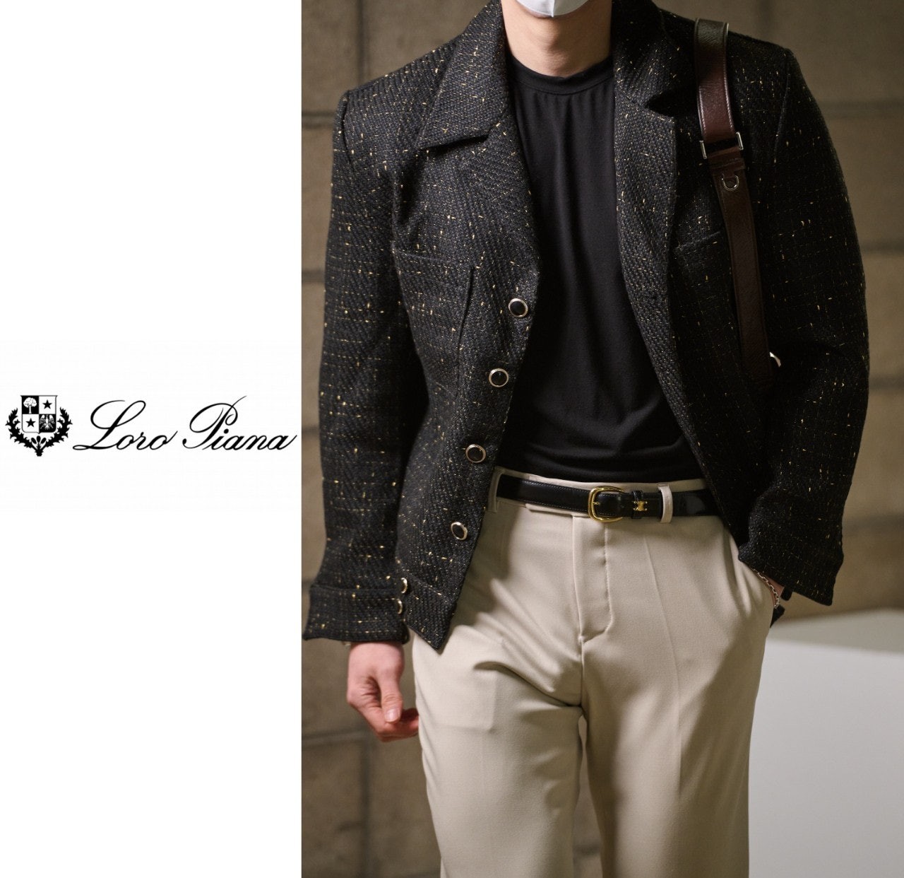 박서준 로로피오나 트위드 자켓