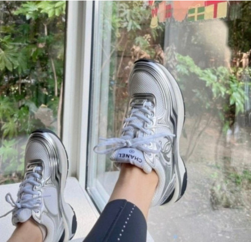 크루즈 CC로고 화이트/실버 스니커즈.