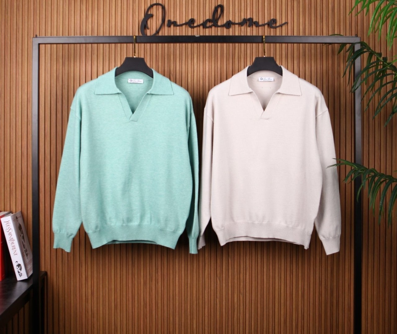 #티셔츠 [로로피아나 버튼리스 폴로니트] (nav 297587)