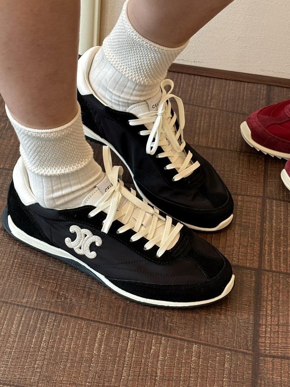 #슈즈 셀린느 트리옹프 레이서 로우탑 <블랙> (hoy 974776)