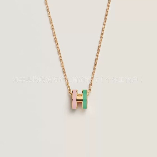 #쥬얼악세사리 HE.RMES pop h mini 목걸이 투톤 (수입) (min 122742)