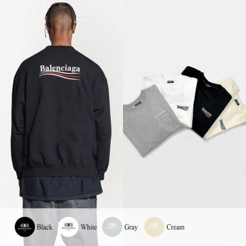 #티셔츠 발.렌시아가 폴리티컬 캠페인 로고 자수 맨투맨 (min 100897)