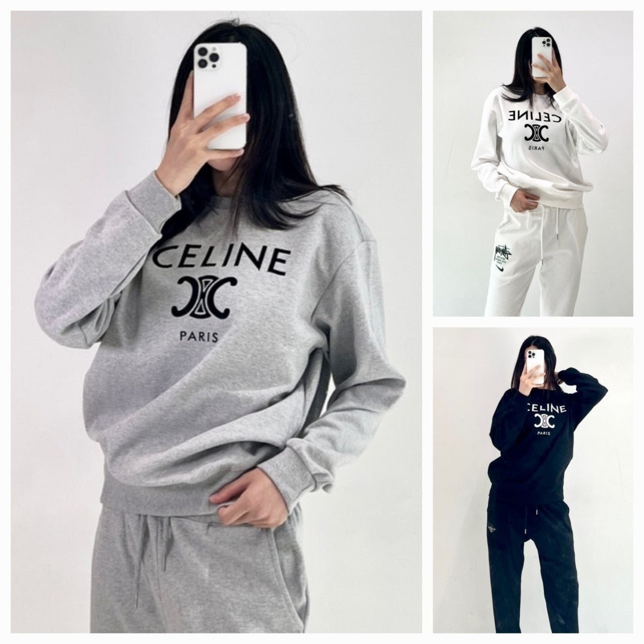 💕 셀** 빅로고 베이직 맨투맨