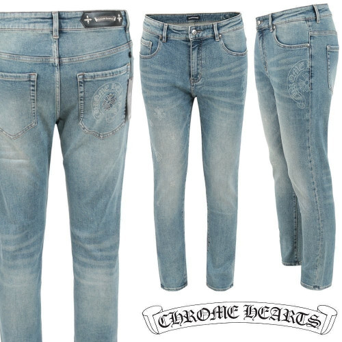 💕 크* 말굽 프린트 엠보 워싱 슬림 일자진