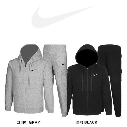 💕 나** 자수 로고 풀집업 후드 조거 팬츠 세트