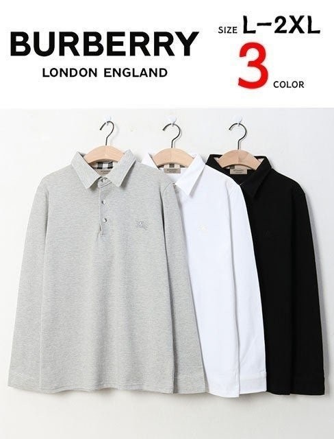 💕 버** 자수로고 베이직 긴팔 카라티